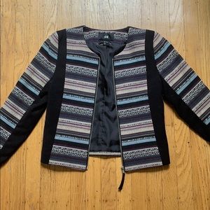 Printed Cropped Jacket